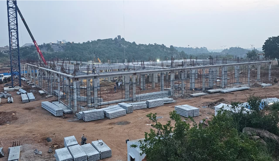 Precast Beam Installation